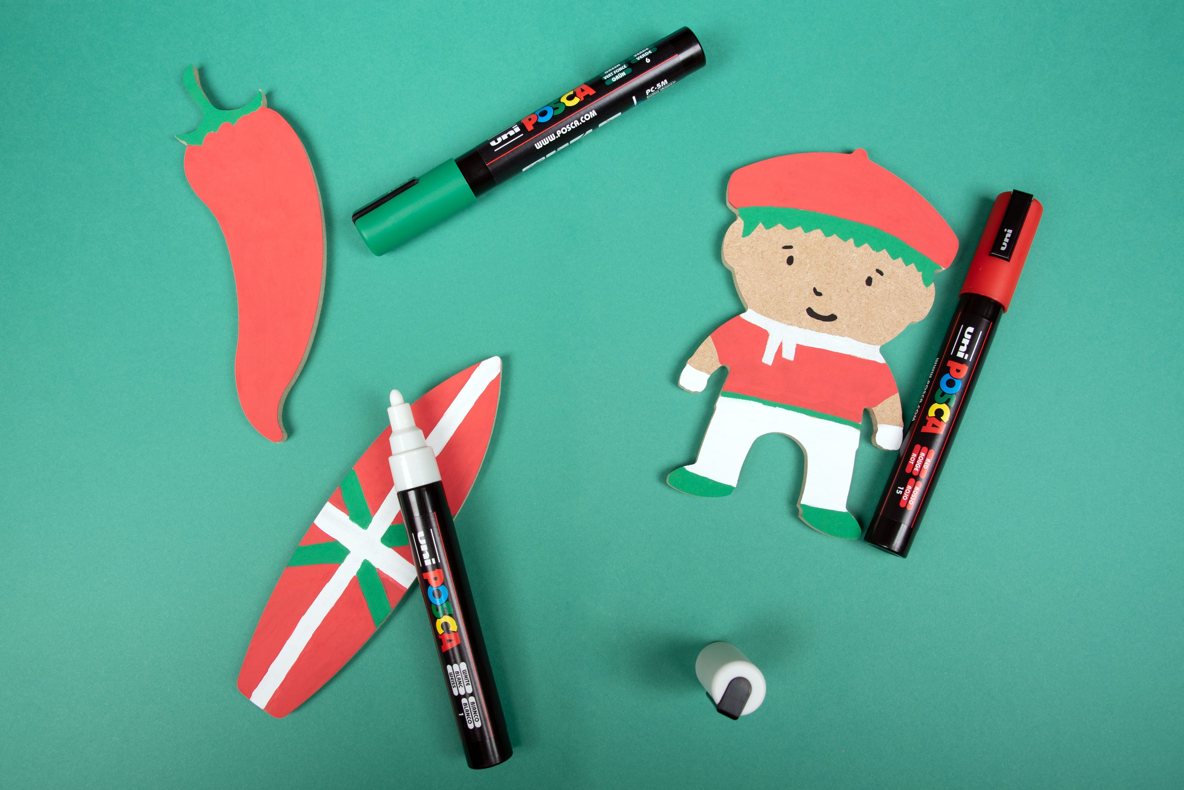 Set of 16 Markers - Medium Conical Tip - Posca