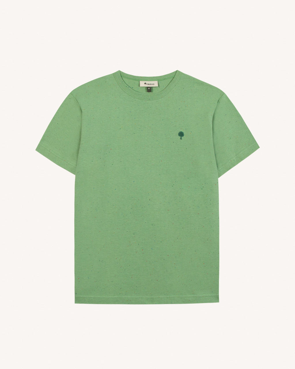 T-Shirt Chiné Vert Coton Bio