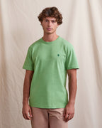 T-Shirt Chiné Vert Coton Bio