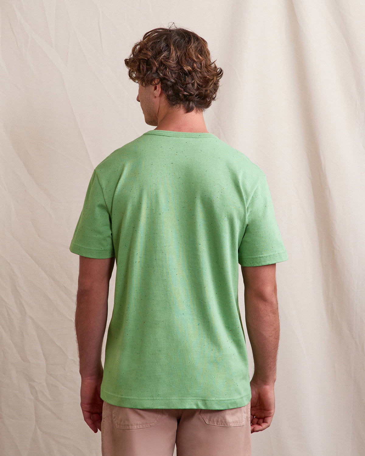 T-Shirt Chiné Vert Coton Bio