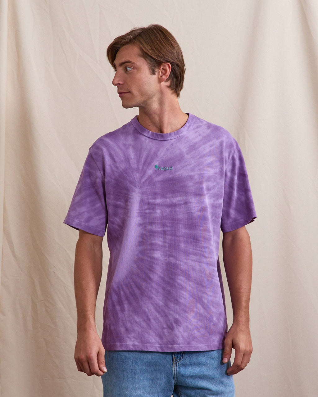 T-Shirt Tye And Dye Violet