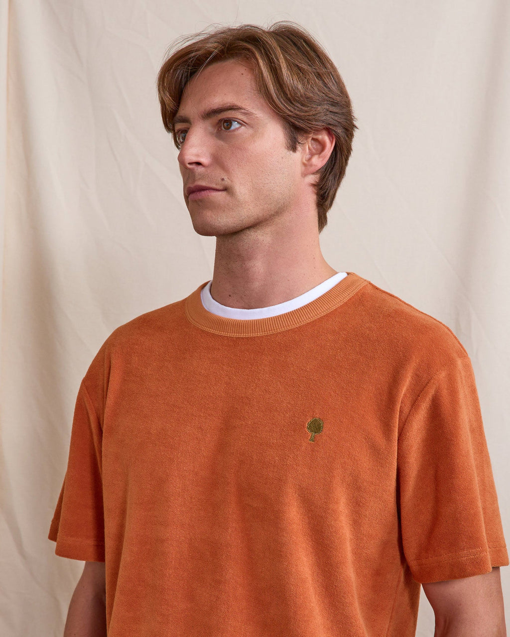 T-Shirt Velours Brique