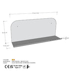 Long Pouch Wall Shelf - Gold