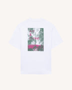 Biały T-shirt z nadrukiem Forest