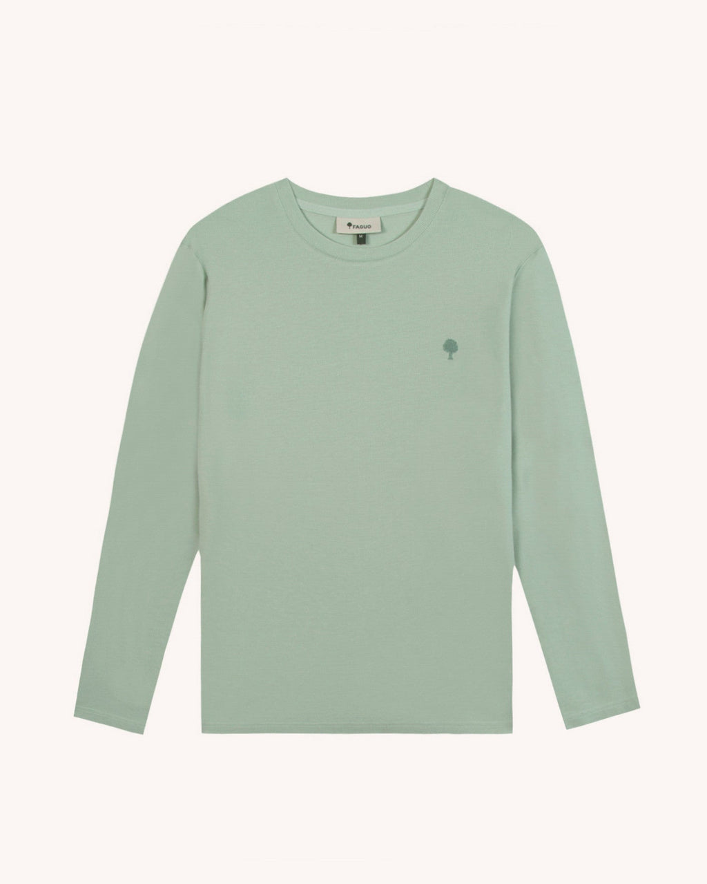 Langarmshirt Hellgrün Baumwolle