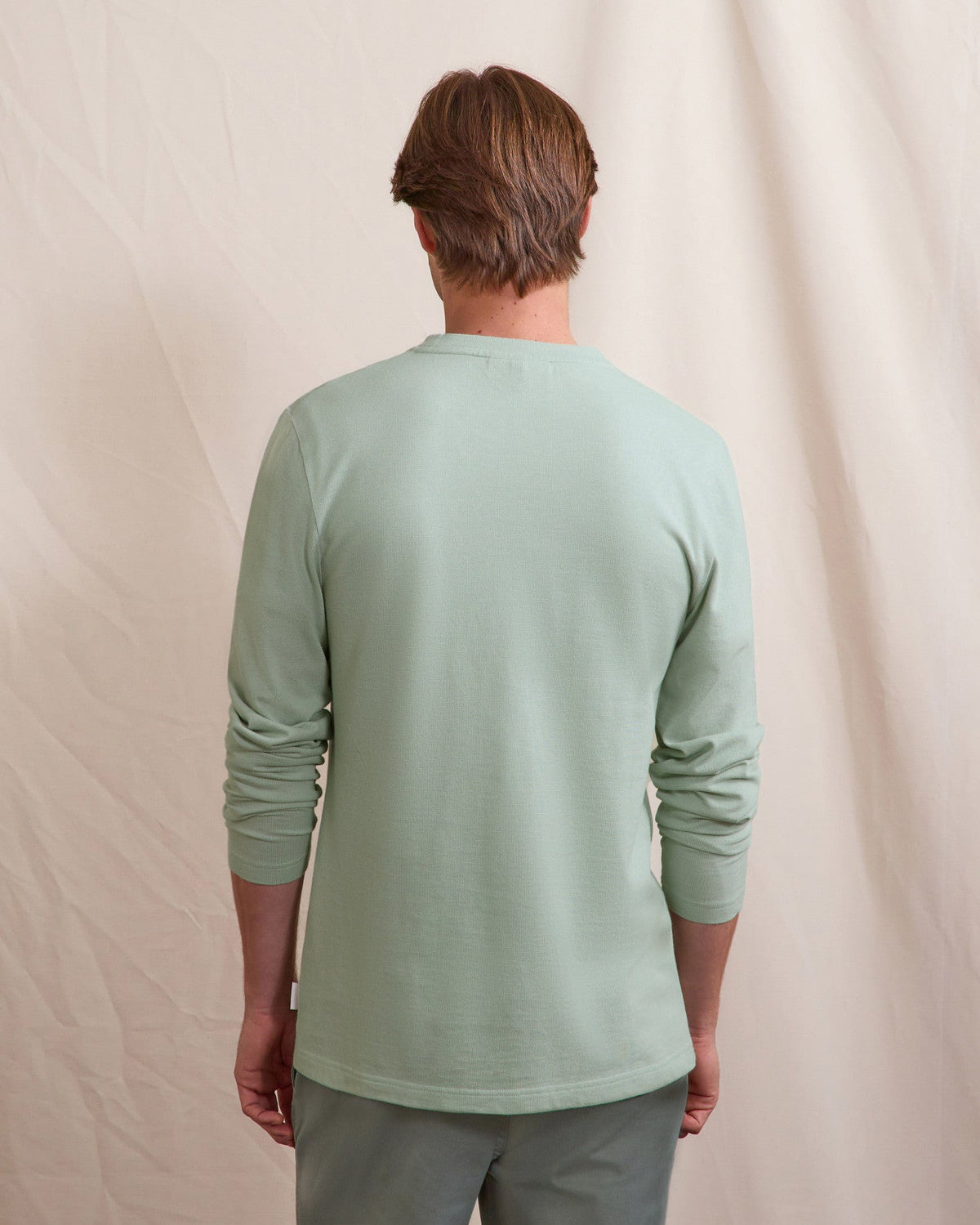 Langarmshirt Hellgrün Baumwolle