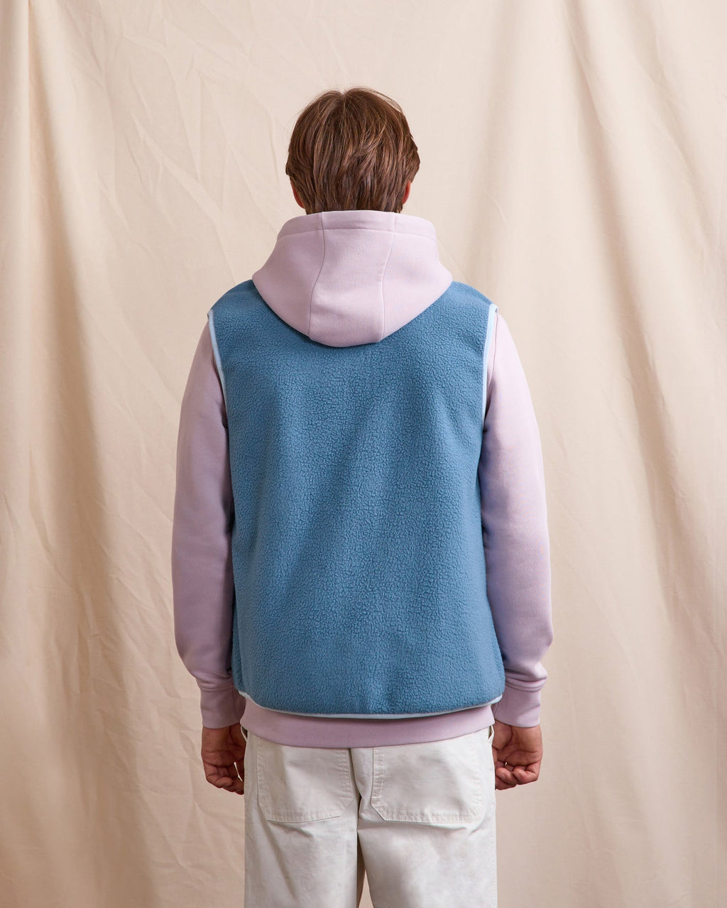 Veste Polaire Sans Manches Bleu