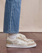Baskets Hazel - Crème Et Argenté