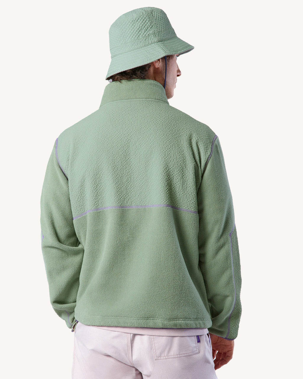 Polaire Zippée Vert Clair