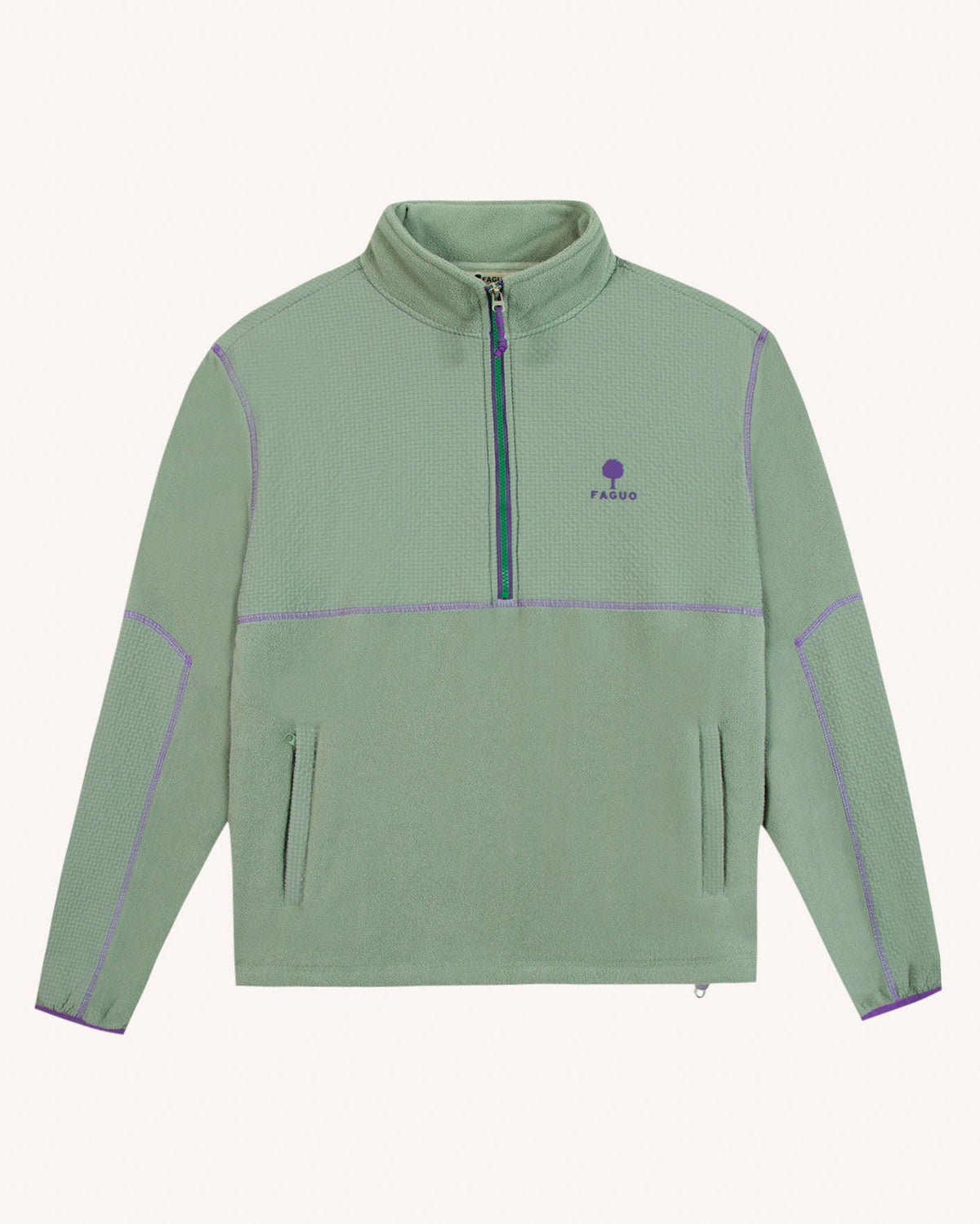 Polaire Zippée Vert Clair