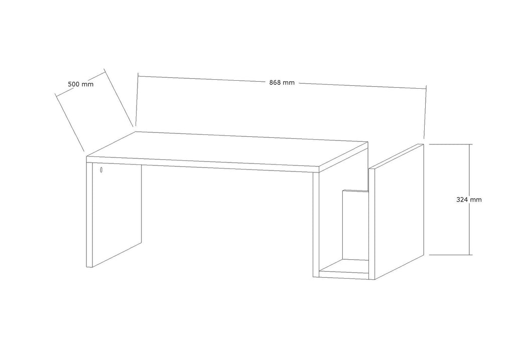 Coffee Tables Memo - Sapphire Oak