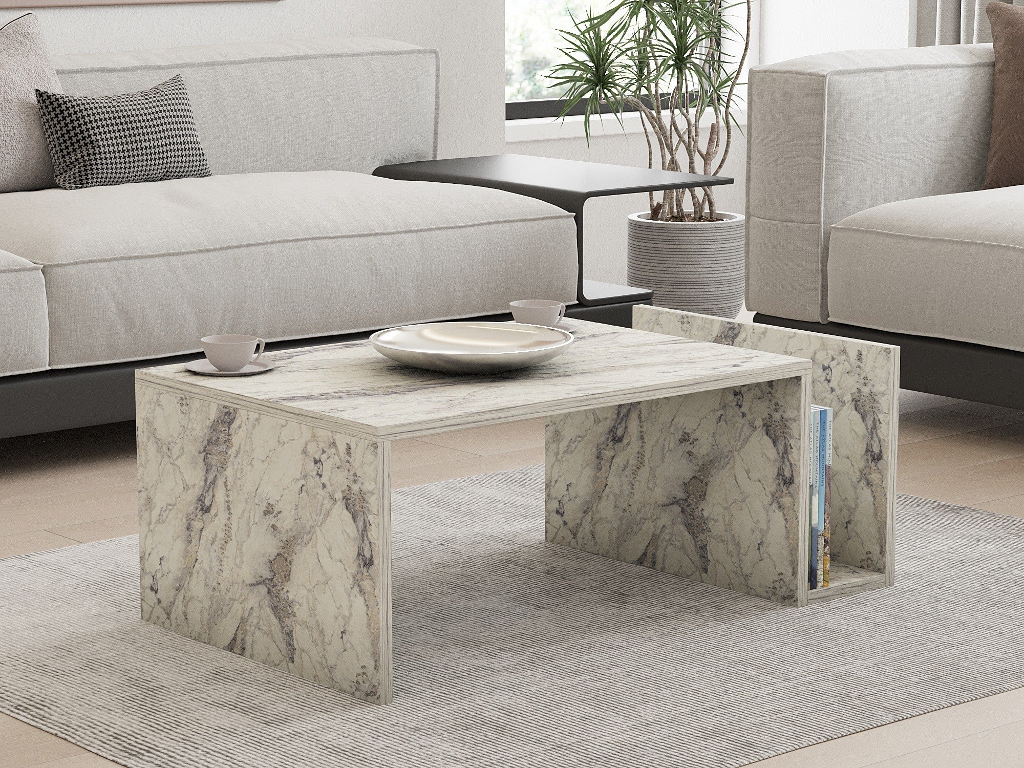 Memo Coffee Table - Freesia Marble