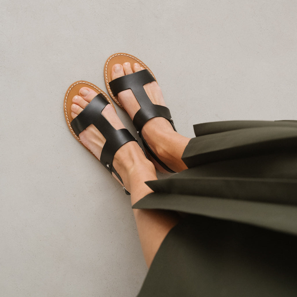 Plagettes Willona Cuir - Noir