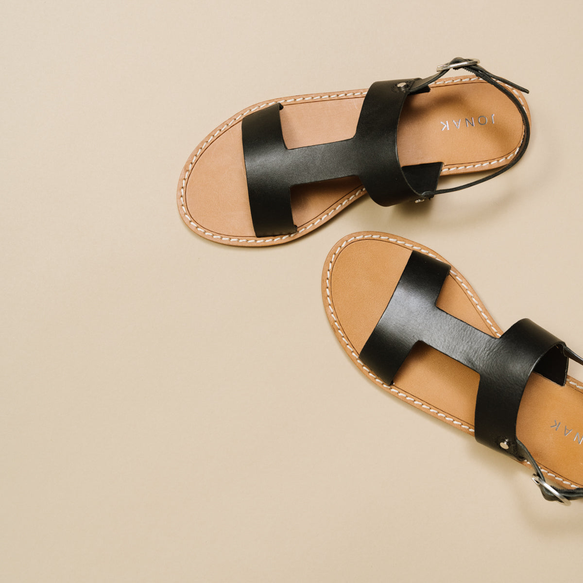 Plagettes Willona Cuir - Noir