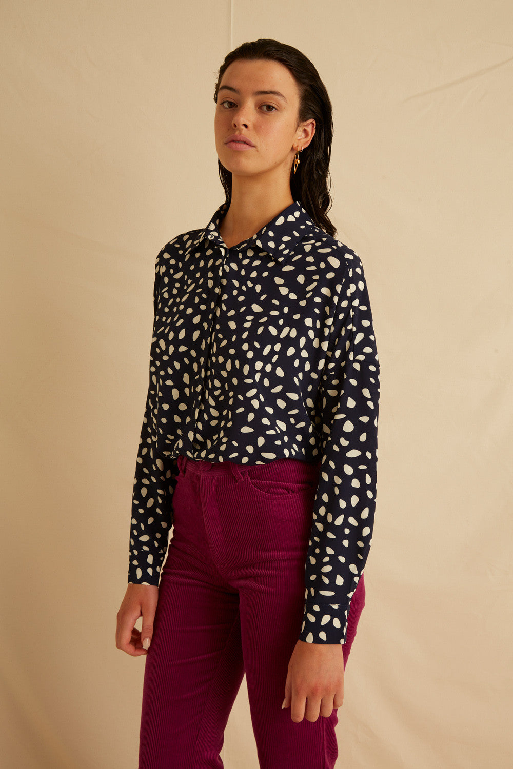 Chemise Chamonix - Imp Dalmatien Marine