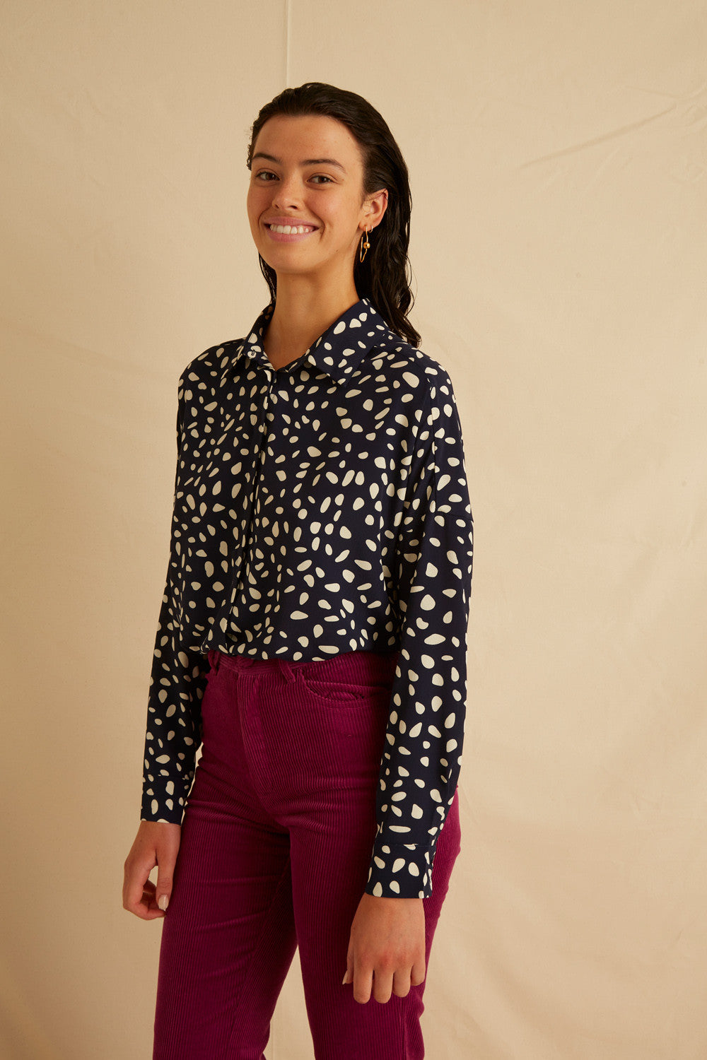 Chemise Chamonix - Imp Dalmatien Marine