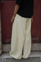 Chelsea Wide Leg Pants - Yellow