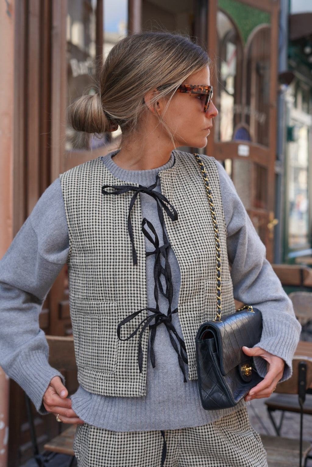 Chaleco Sin Mangas Arsène Vichy Beige