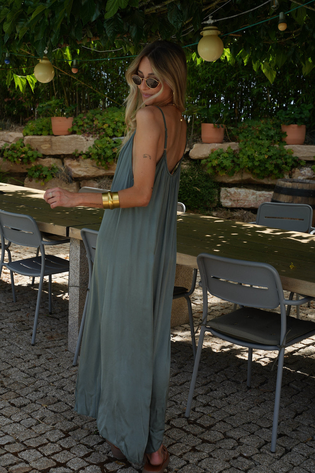 Darcy Long Dress - Khaki
