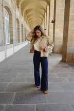 Gabardina Liberty de algodón beige Edith