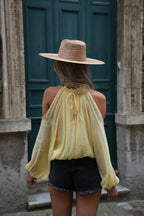 Blouse Ajourée Karole - Jaune