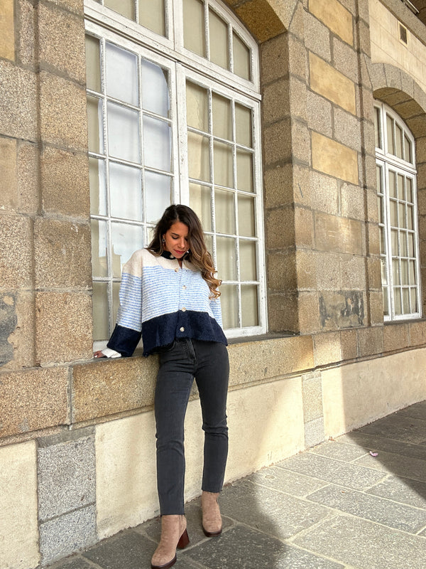 Jean Maryline gris anthracite