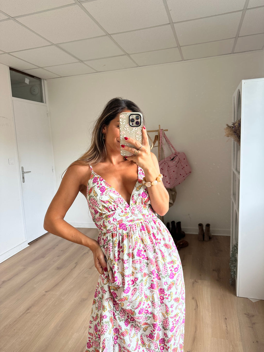 Robe Longue Fleurie Léandre