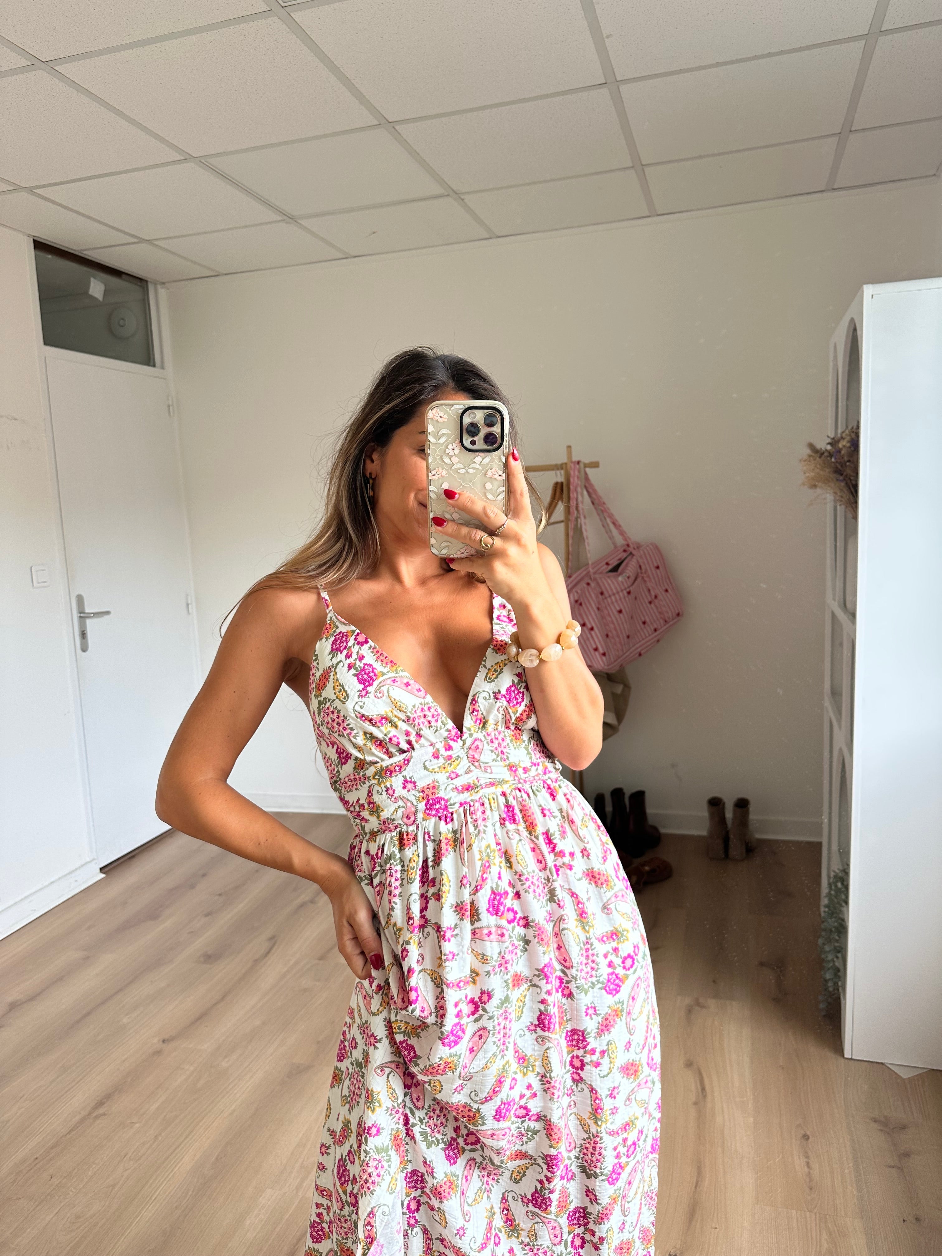 Robe Longue Fleurie Léandre