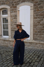 Pantalones rectos Maiane - Azul marino