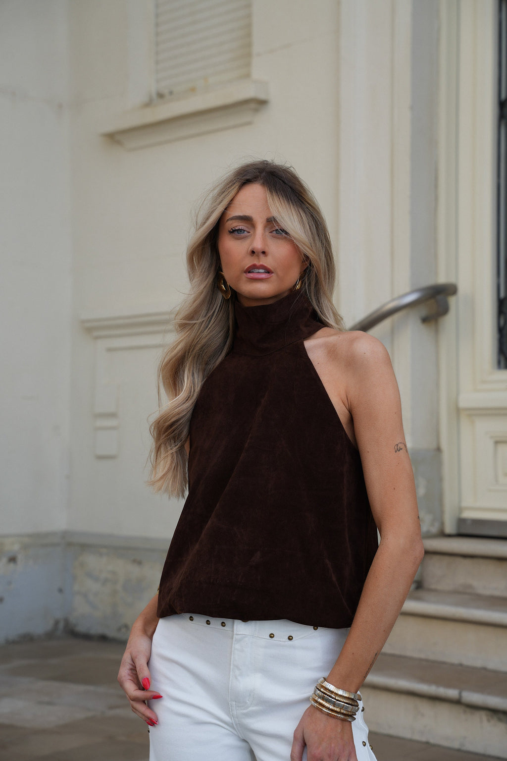 Top Caro de ante - Chocolate