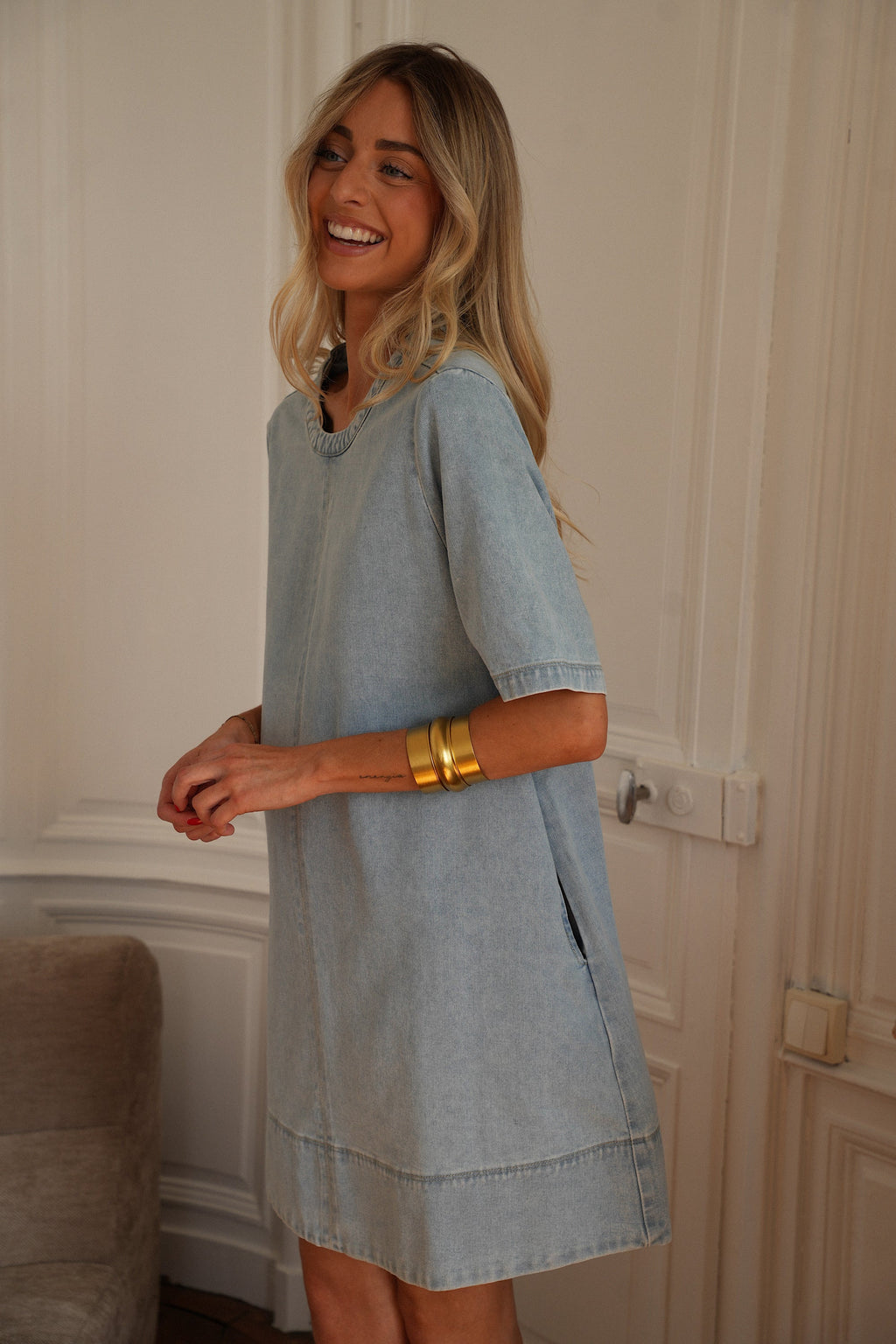 Vestido vaquero Zaho - Azul