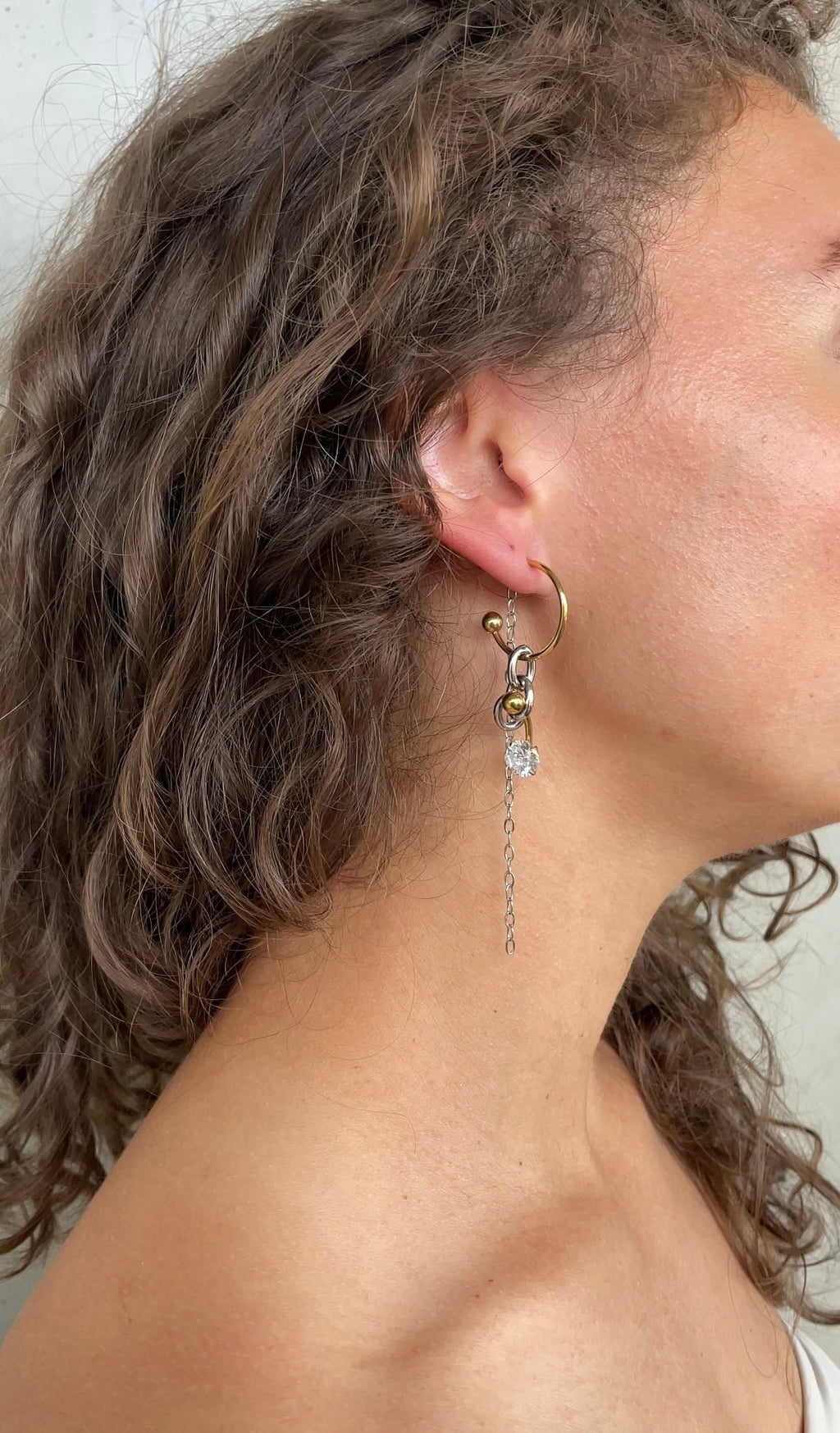 Oorbellen Asymmetric Piercing