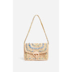 Vanessa Bruno - Bolso Mediano Moon de Rafia - Multicolor