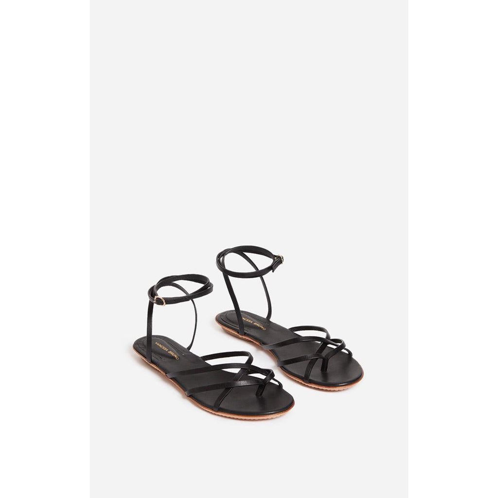 Vanessa Bruno - Vegetable-Tanned Leather Sandals - Black