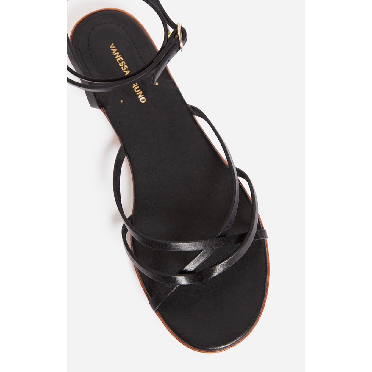 Vanessa Bruno - Vegetable-Tanned Leather Sandals - Black