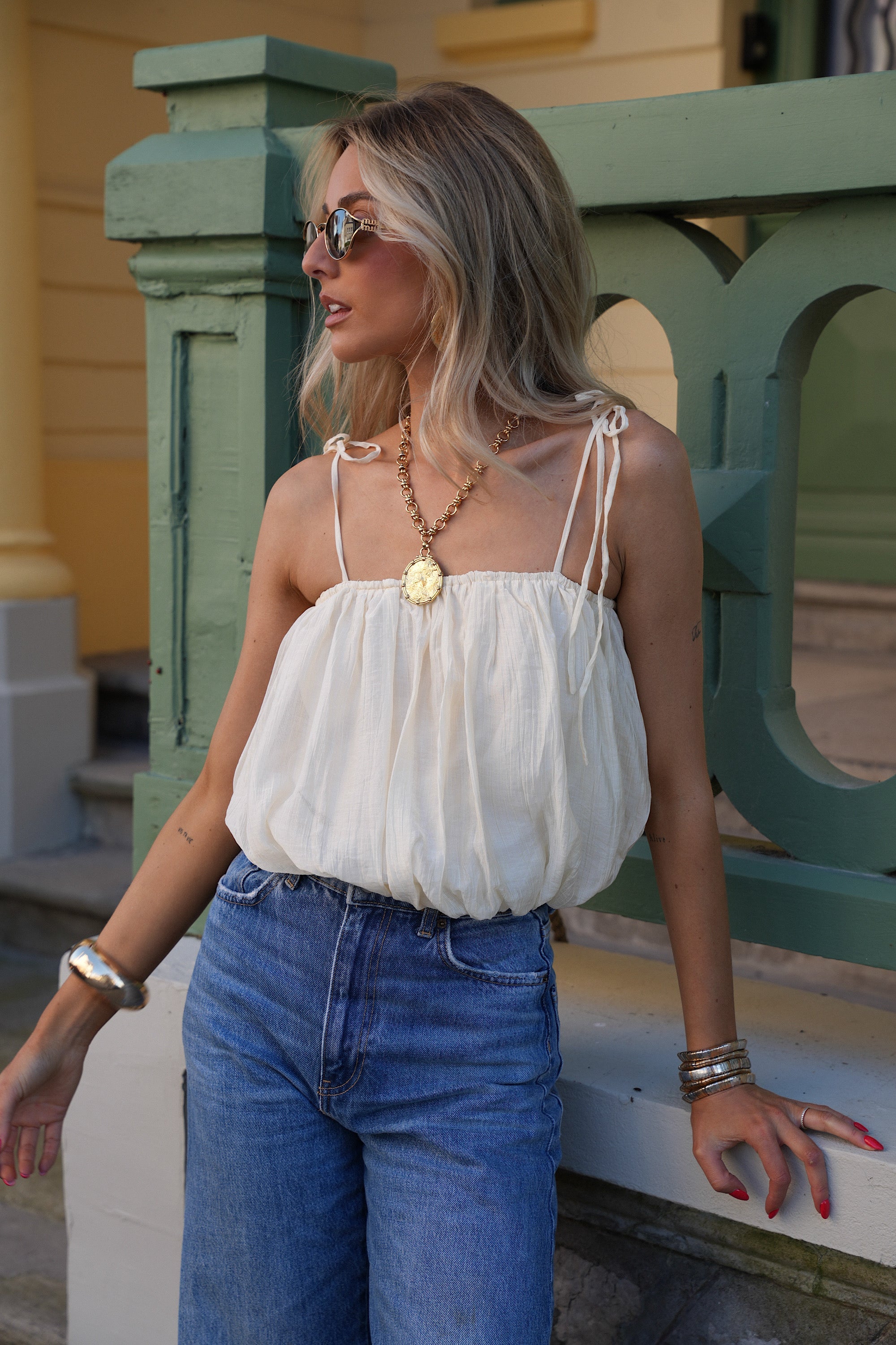 Body Top Elya - Crème