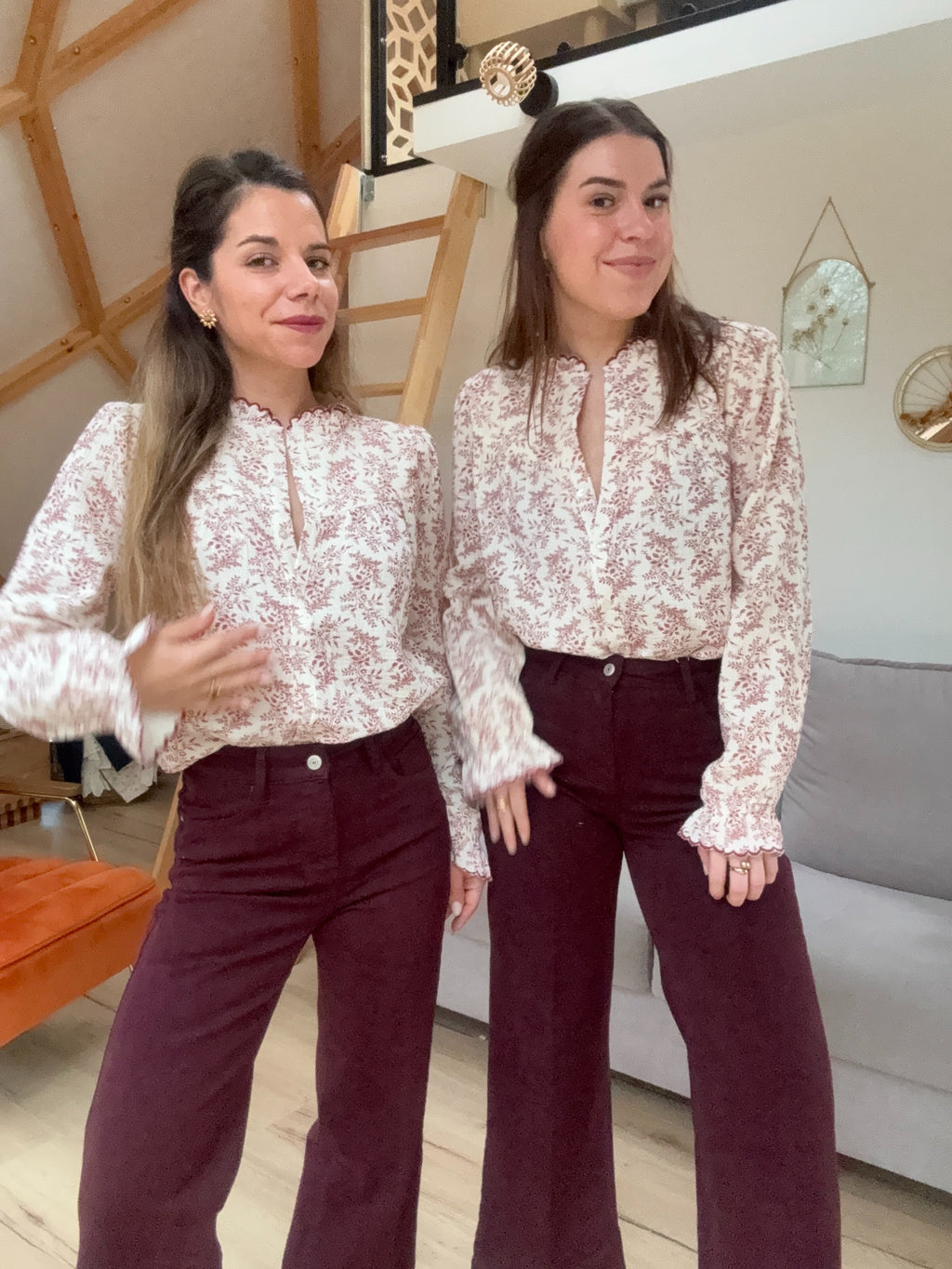 Windy Jeans Burgundy