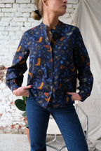 Camisa Maria Cowboy Marino