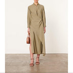 Vanessa Bruno - Vestido Dolmen - Caqui