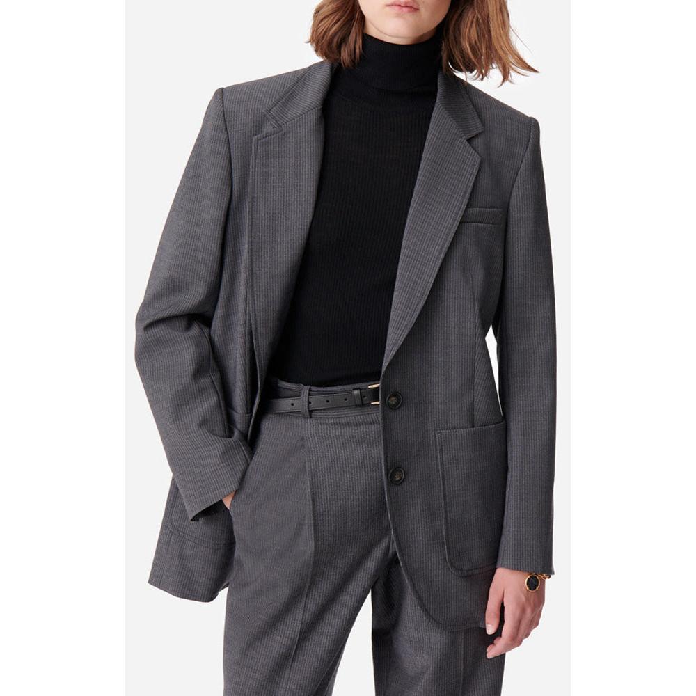 Vanessa Bruno - Chaqueta Bradley - Antracita Jaspeada