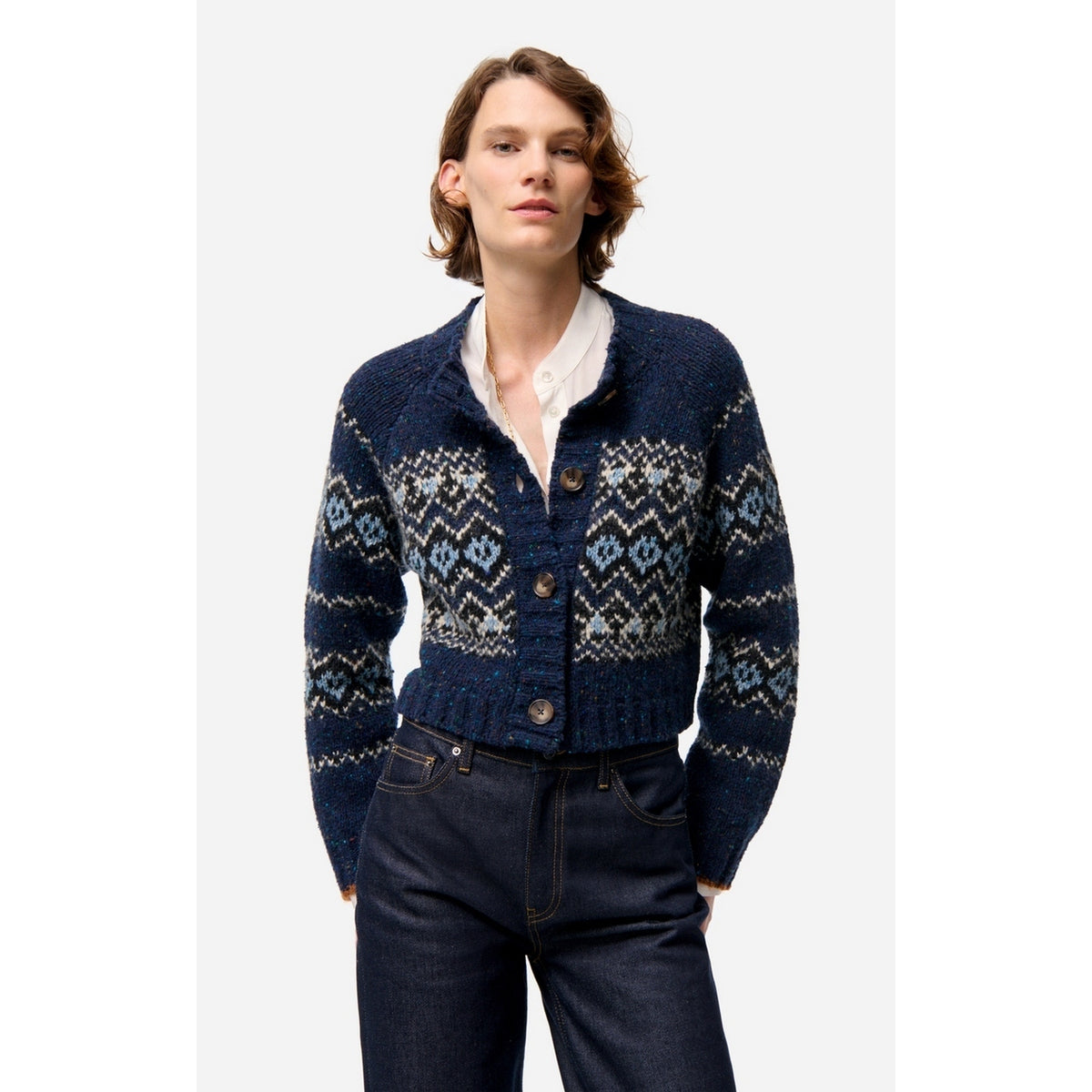 Cardigan Damas - Marineblå
