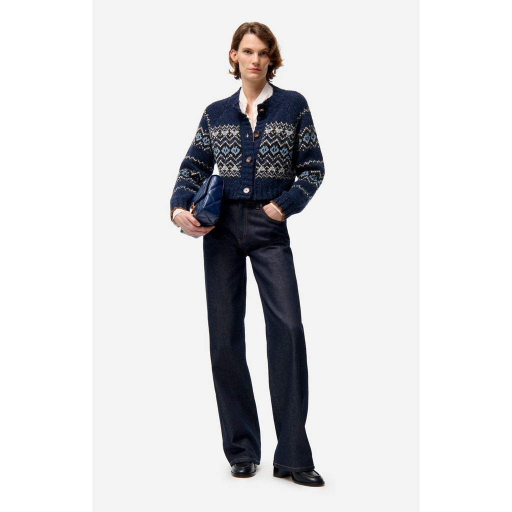 Cardigan Damas - Marineblå