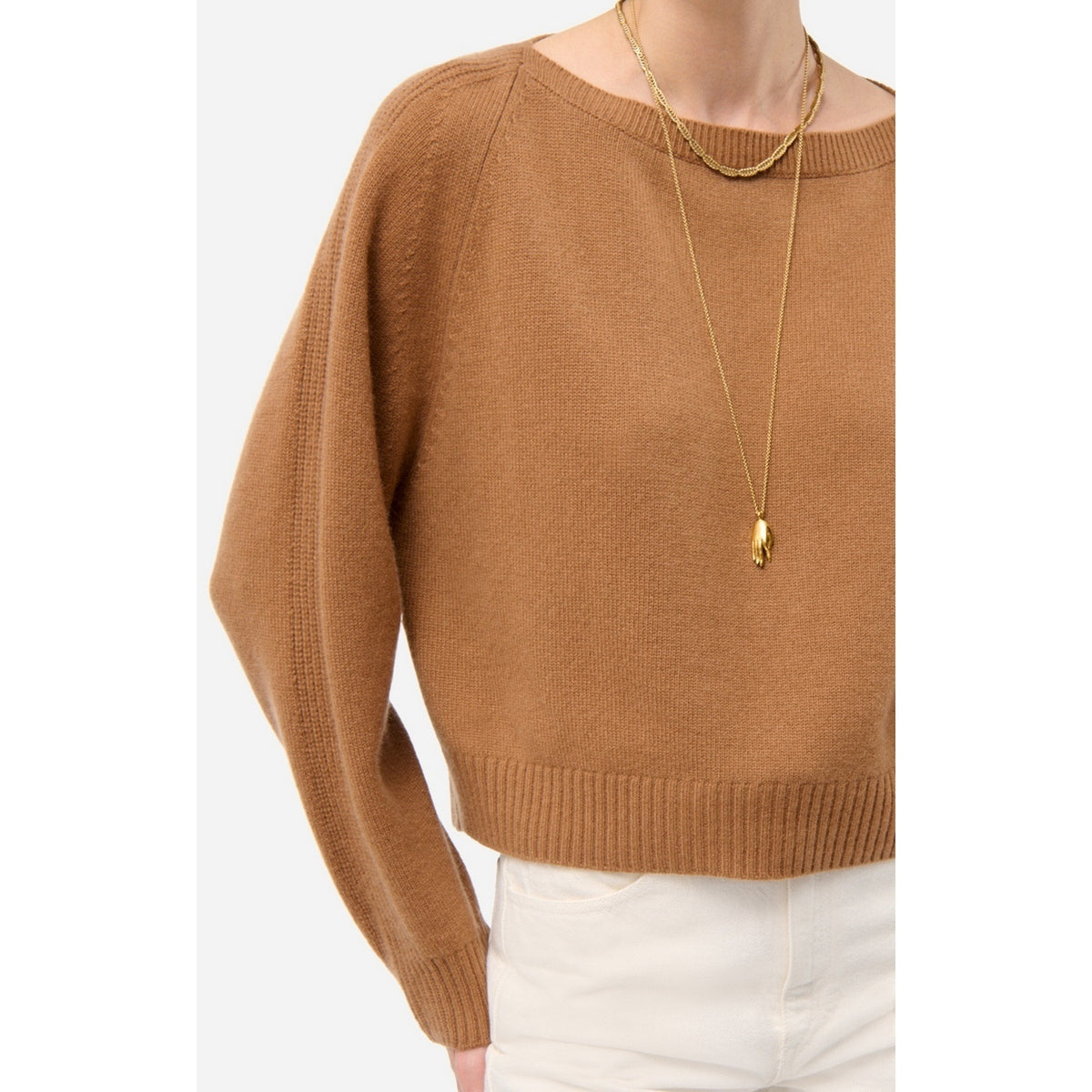 Rundhalspullover Divina - Camel