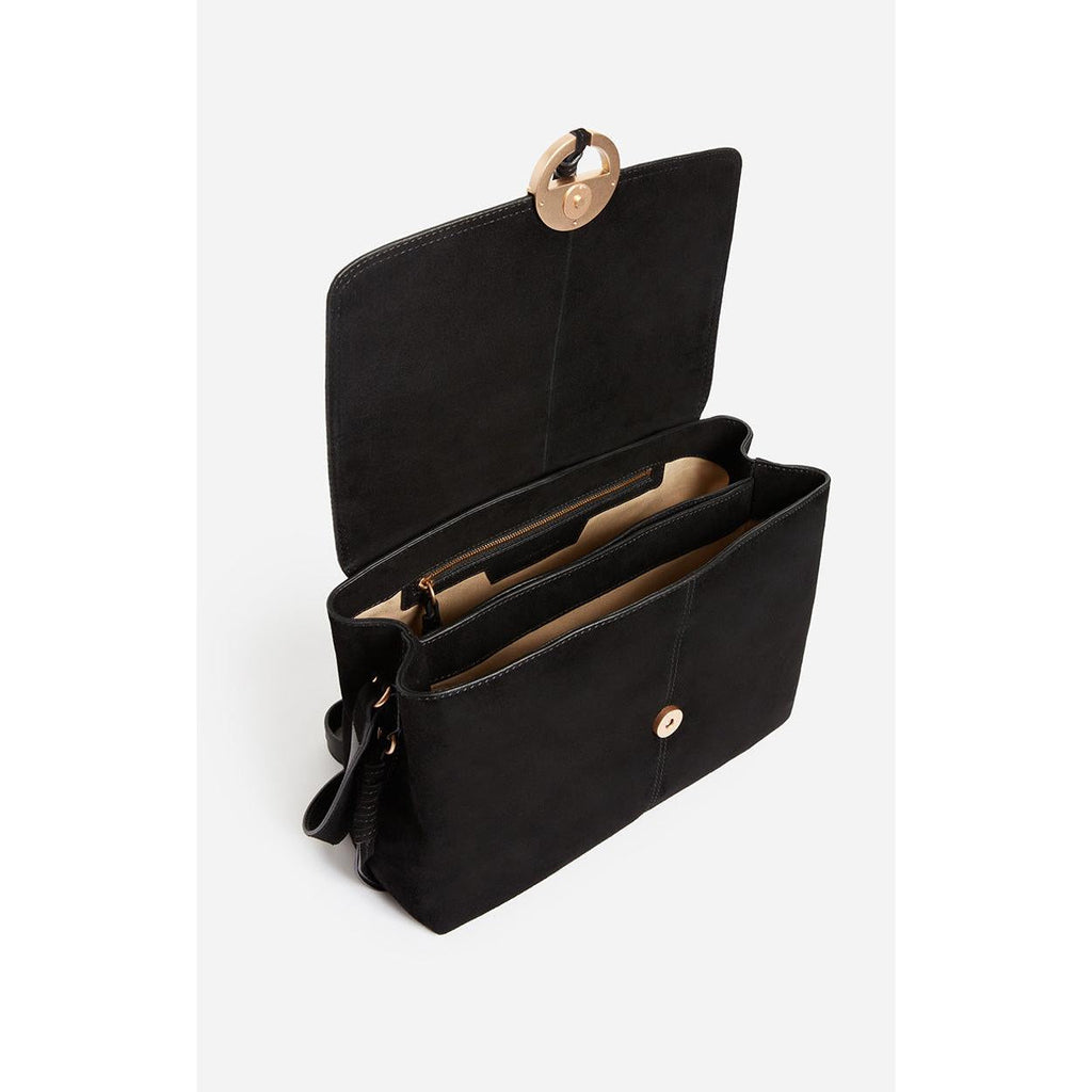 Vanessa Bruno - Bolso Grande Othilia En Cuero Aterciopelado - Negro