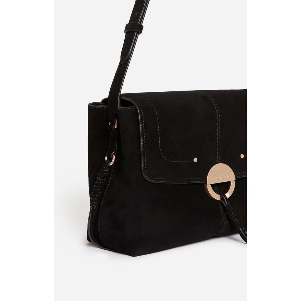 Vanessa Bruno - Bolso Grande Othilia En Cuero Aterciopelado - Negro