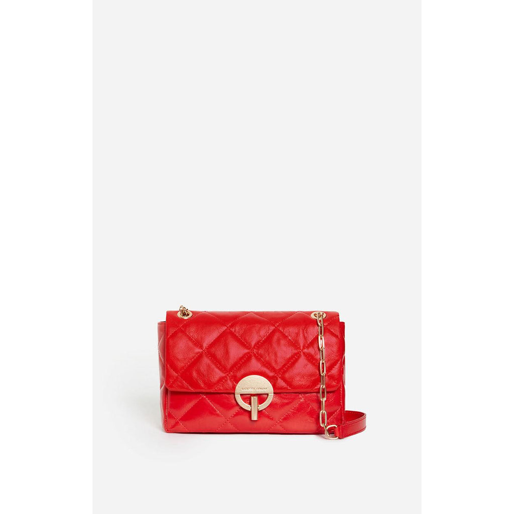 Vanessa Bruno - Bolso Moon Grande de Cuero - Rojo