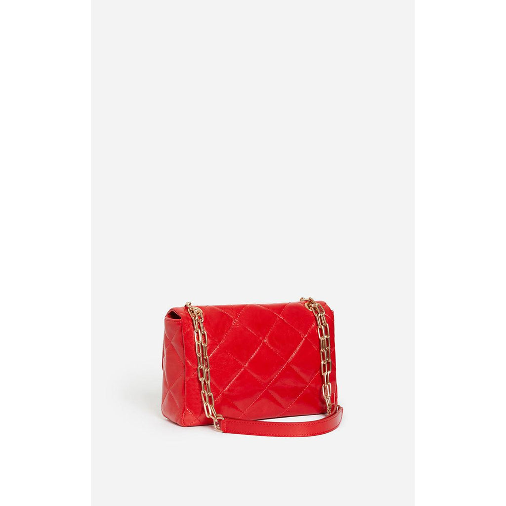 Vanessa Bruno - Bolso Moon Grande de Cuero - Rojo