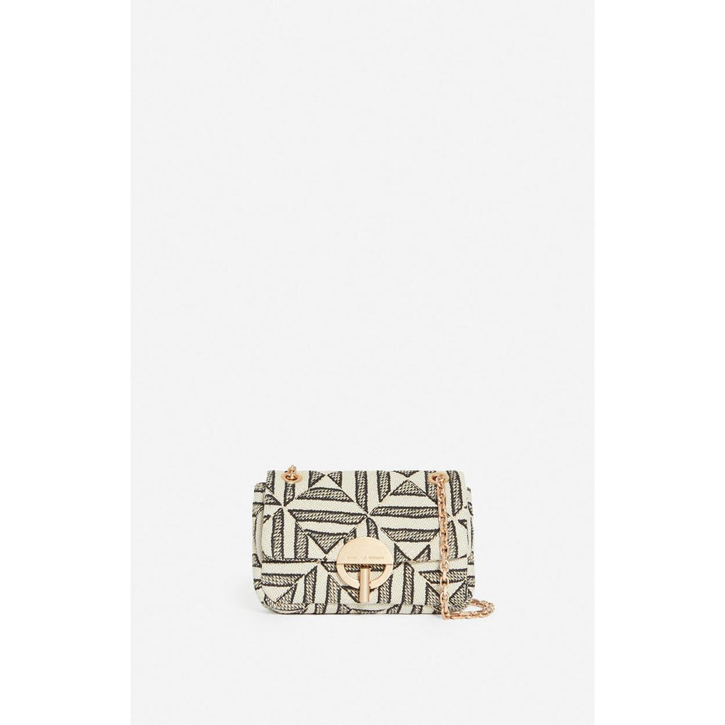 Vanessa Bruno - Pequeño Bolso Moon En Algodón Mezclado - Negro