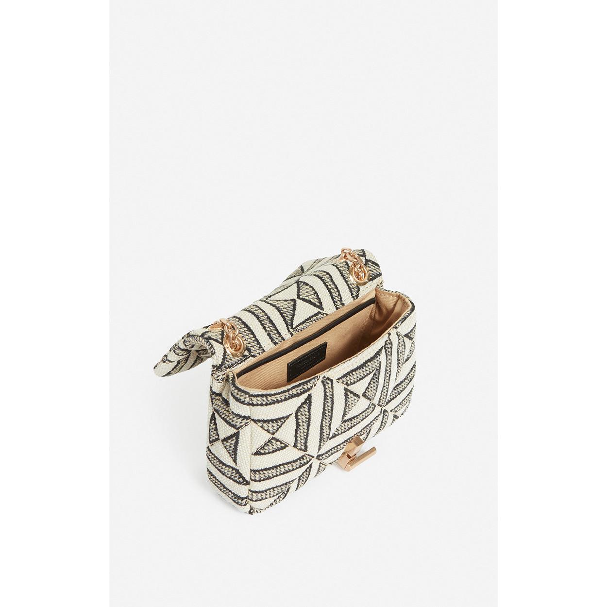 Vanessa Bruno - Pequeño Bolso Moon En Algodón Mezclado - Negro