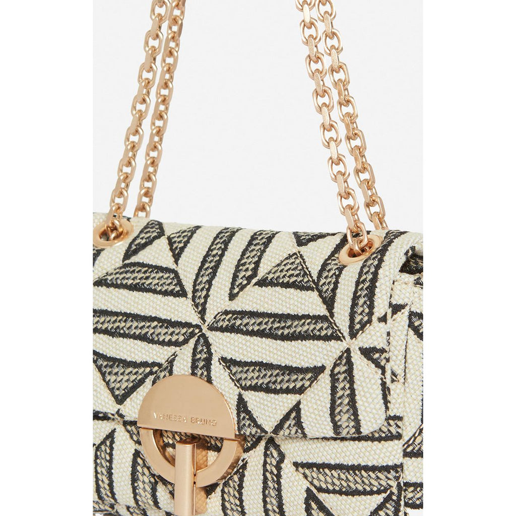 Vanessa Bruno - Pequeño Bolso Moon En Algodón Mezclado - Negro